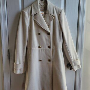 Vintage Banana Republic WInter White Pea Coat Size S